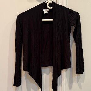 So Nikki Black Cardigan/ wrap. Size Small (7/8)